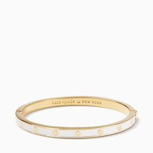 NEW Kate Spade Spot the Spade Enamel Hinged Bangle